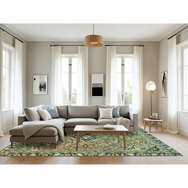 Abstract Indoor Rug, Rectangle 8' x 12'