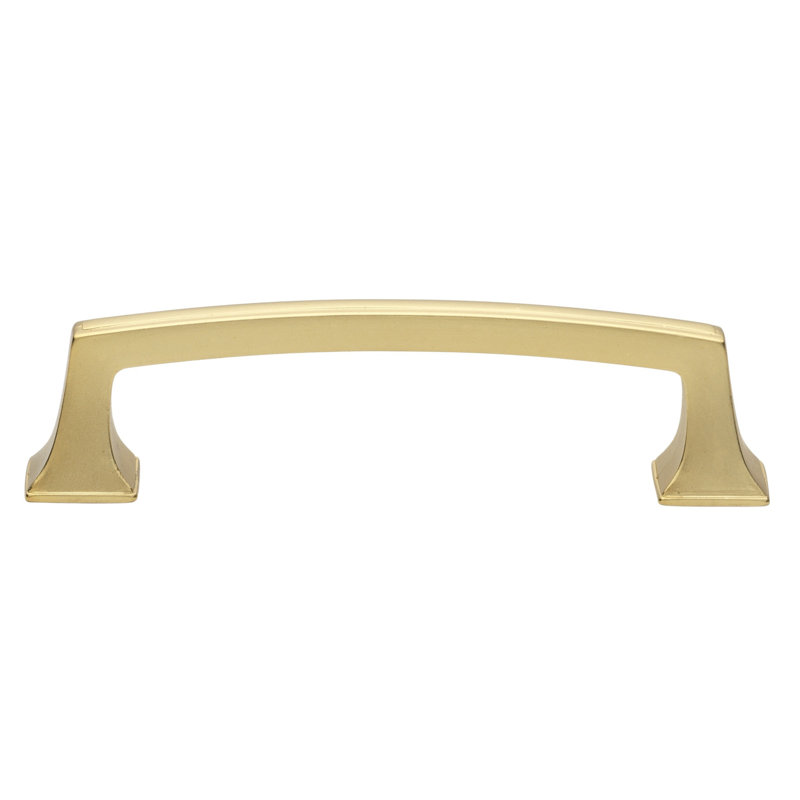 Centre to Centre Deco Cabinet Base Pull, Brass Gold, 3.75"