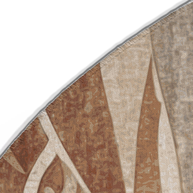 Tapis intérieur et extérieur Shadowed Tides, Rond 5 pi
