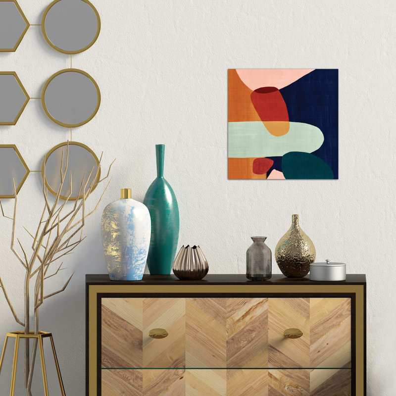 Stacking Pebbles I by Eva Watts - Print on Canvas, 45.72 cm H x 45.72 cm W x 1.91 cm D, Wrapped Canvas