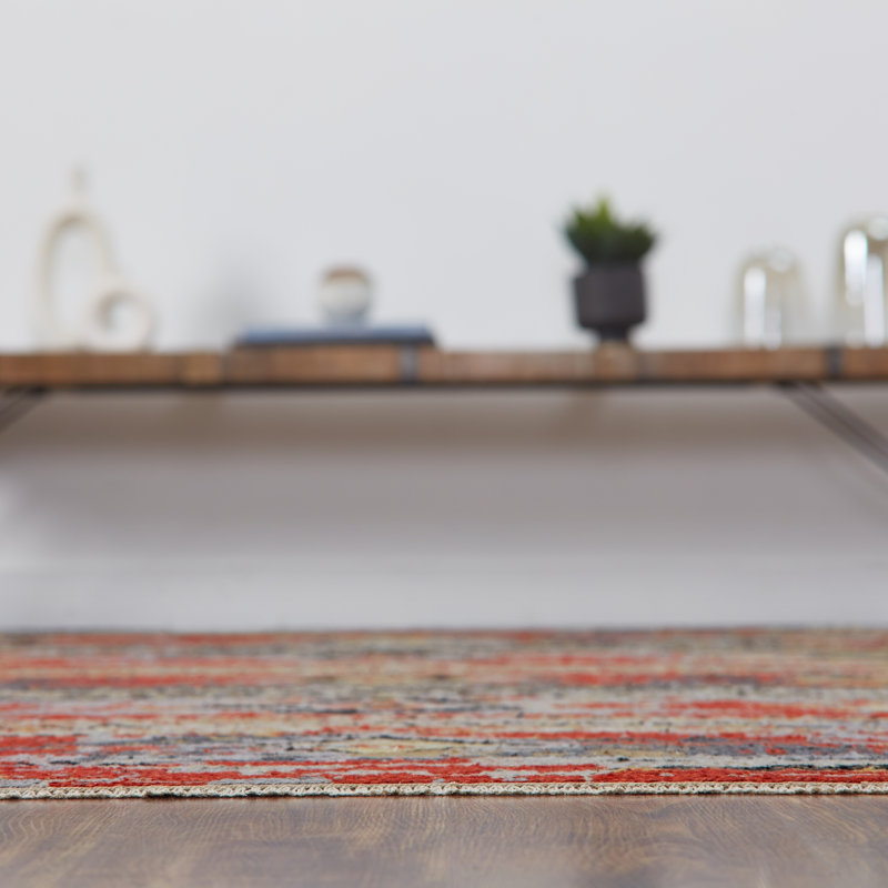 Zahara Hand Knotted Wool Area Rug, Rectangle 10' x 14'
