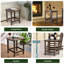 Table de bout toutes saisons Adirondack Tables de patio Tables de bout en plastique brun-1660344230