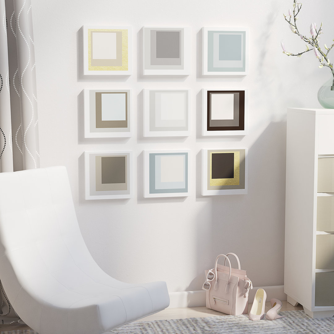 " Bold Modern Squares " by In House Art 9 - Pieces Orren Ellis