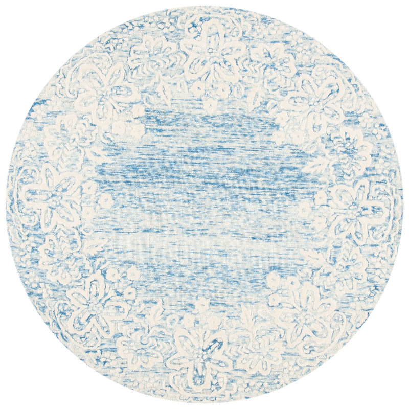 Ocala Hand Tufted Wool Oriental Rug, Round 6'