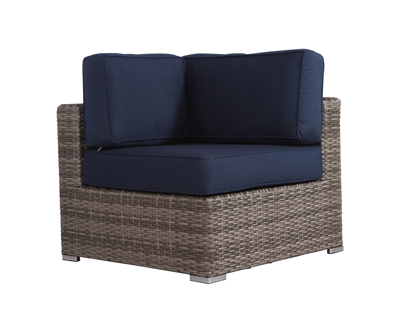 Tonioni 2-Person Sunbrella® Patio Seating Group, Sunbrella Navy Blue