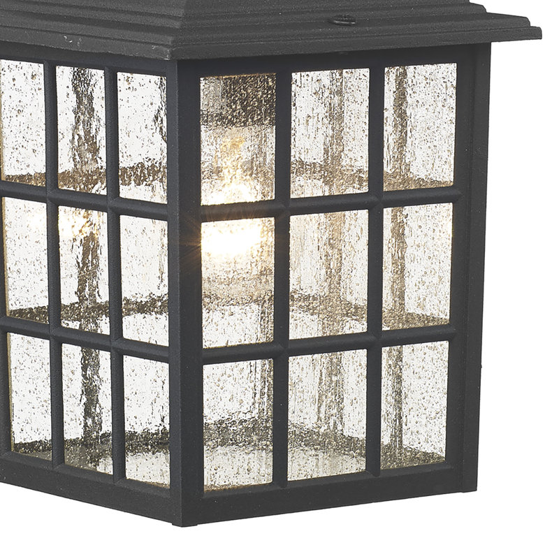 Aafreen Black Outdoor Wall Lantern