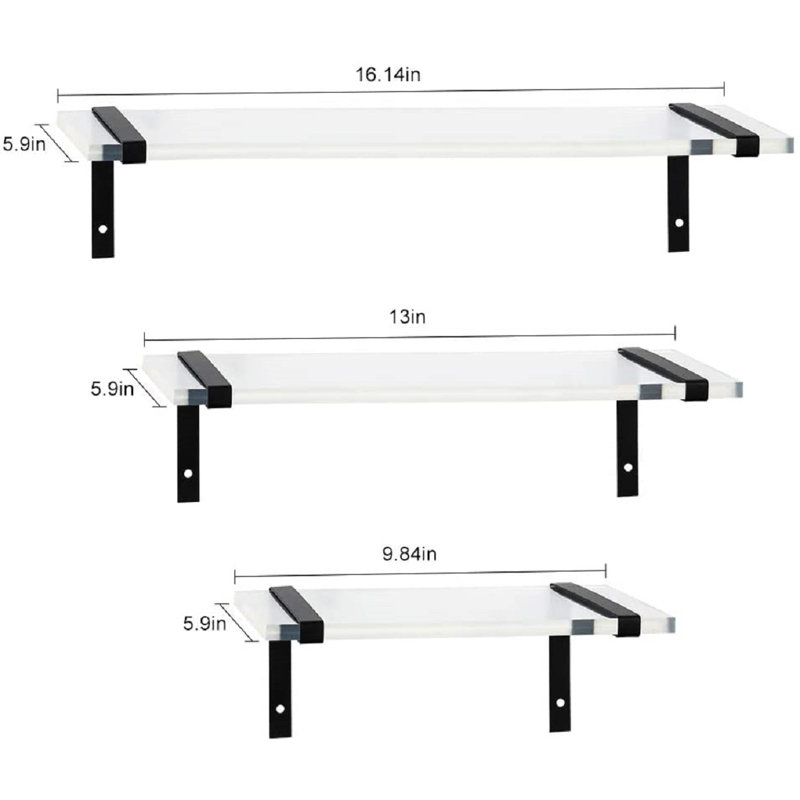 Tablette flottante 3 pièces
