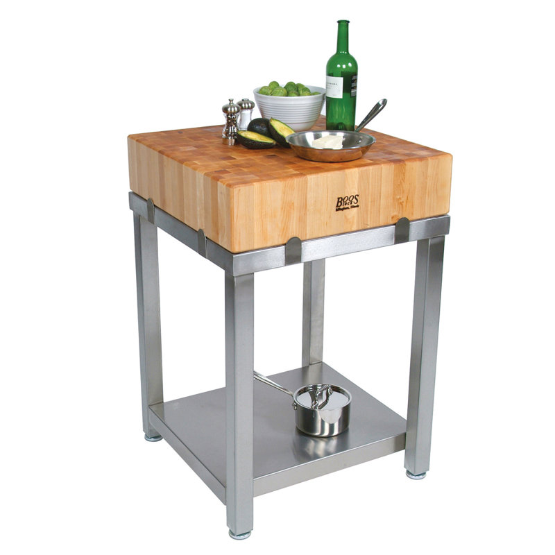 Table de préparation avec plateau de boucher Cucina Laforza, Inclus