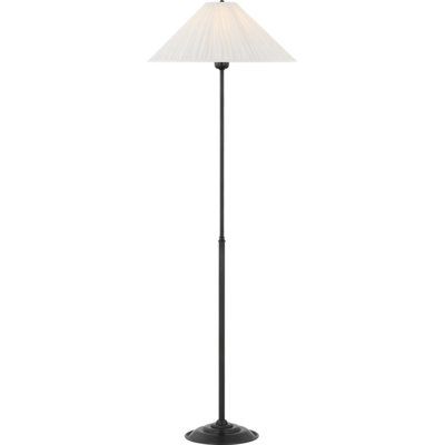 Soren 53" Floor Lamp with Silk Pleated Shade