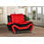 Simili cuir noir / rouge est en rupture de stock