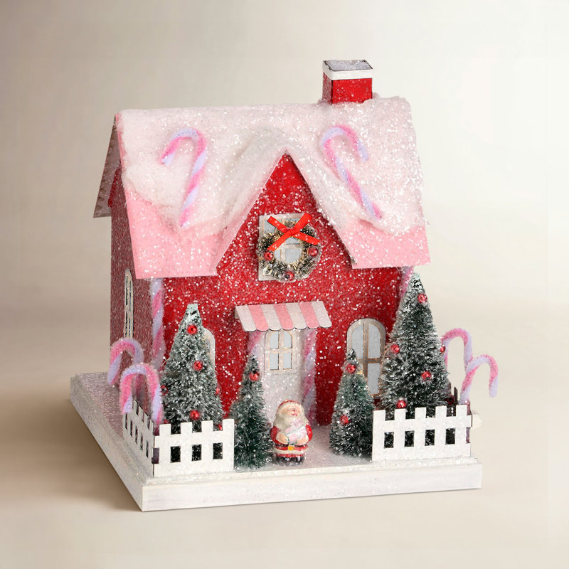 8.5" LED Candy Lane House