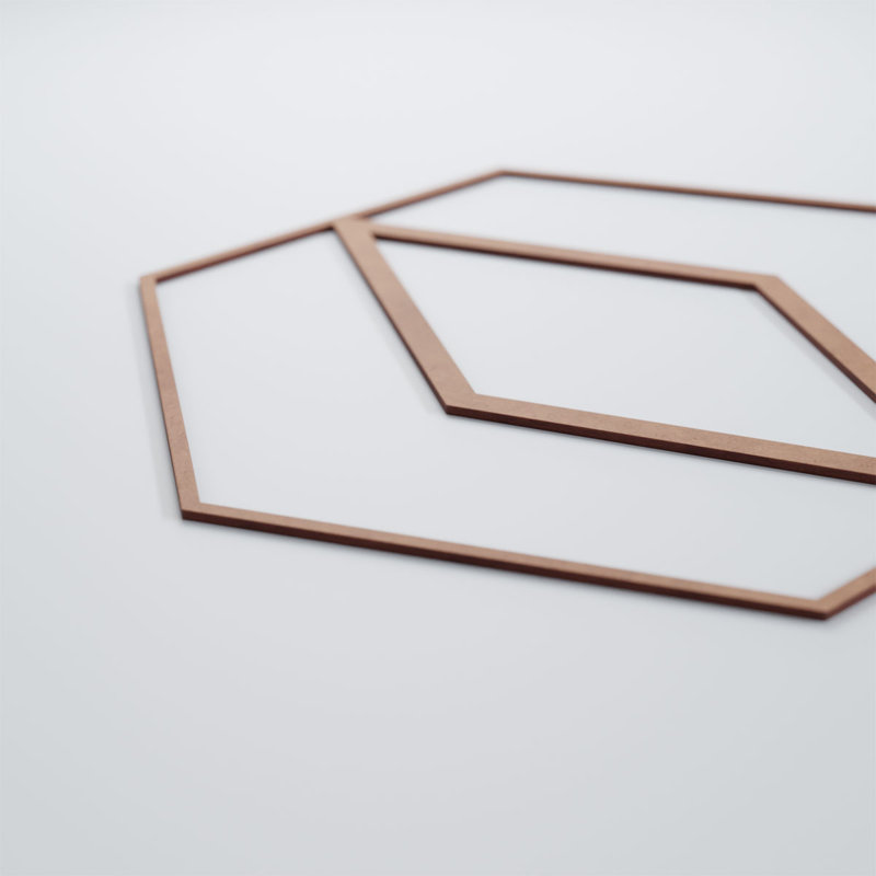 Panneaux muraux décoratifs en bois Hillrose, 3/8", Grand (l 27 po x H 23 3/8 po), PVC de qualité architecturale