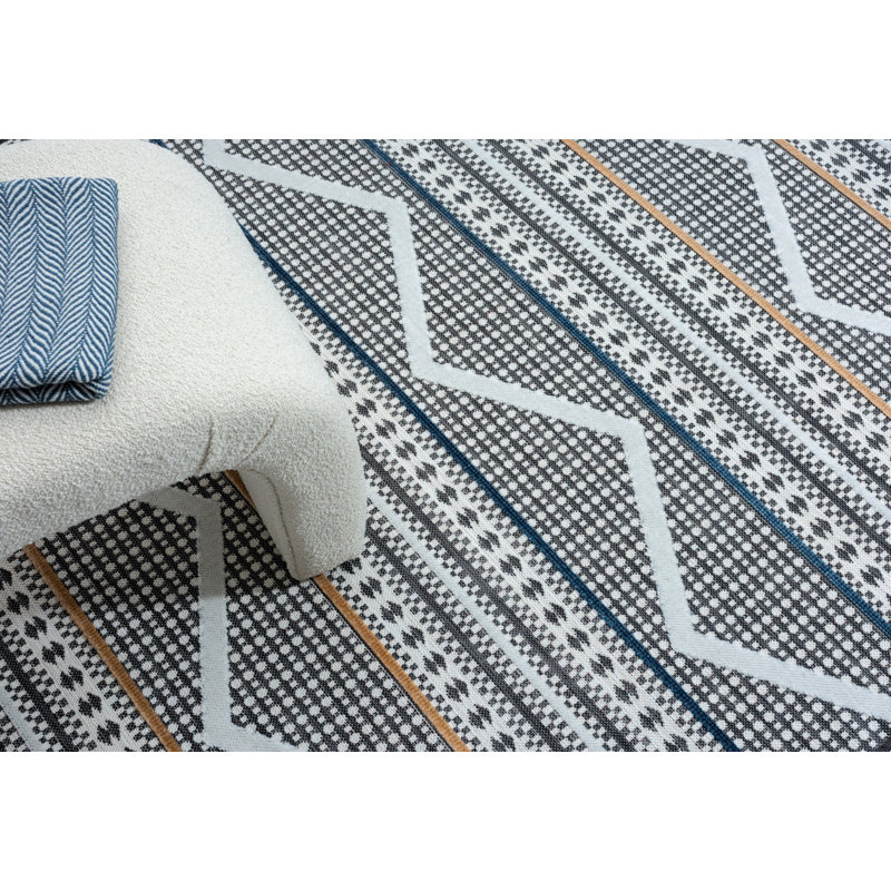 Liskeard Geometric Indoor / Outdoor Area Rug, Rectangle 200 x 300cm