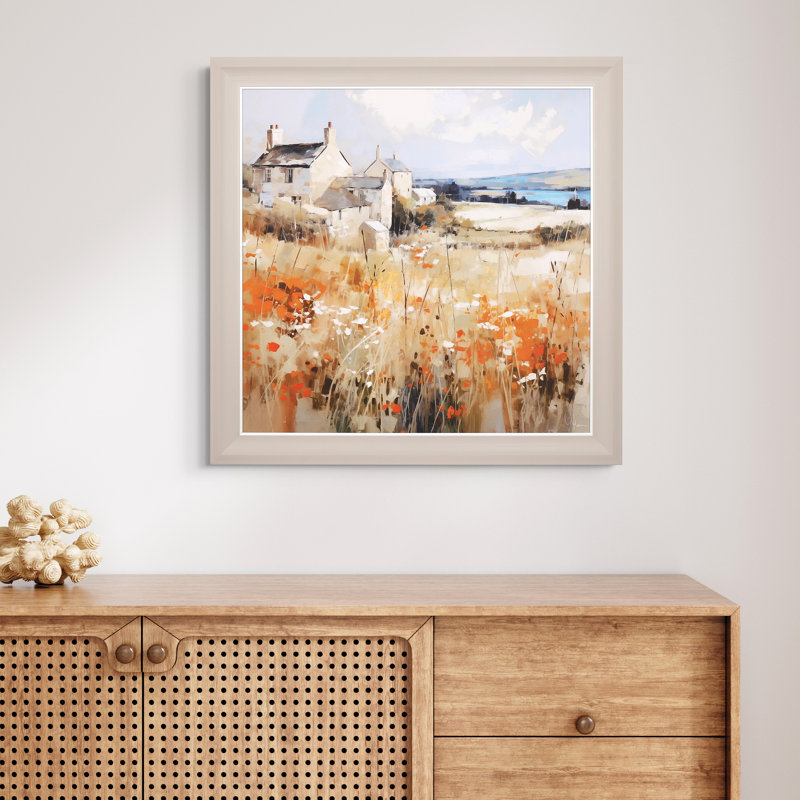 Meadow Retreat Framed Canvas 700x50x700mm