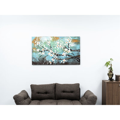Peinture sur toile 47 x 27 lime, scènes peintes à la main pour Spring Delight, toile 47 po 27 po, enflammer votre imagination avec