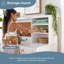 Bureau Avery avec tablette et chaise blanche