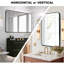 Miroir mural mural 30 po x 40 po avec cadre en métal noir (W2203134112)