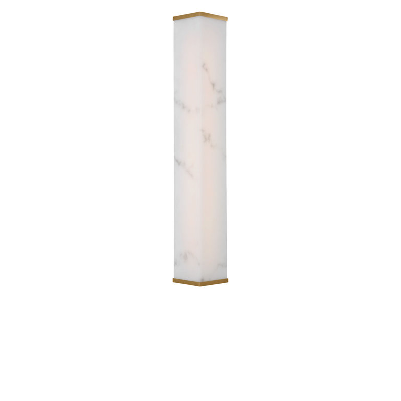 Cleor Bath, Burnished Brass, 24"H x 5" W x 3.1" D