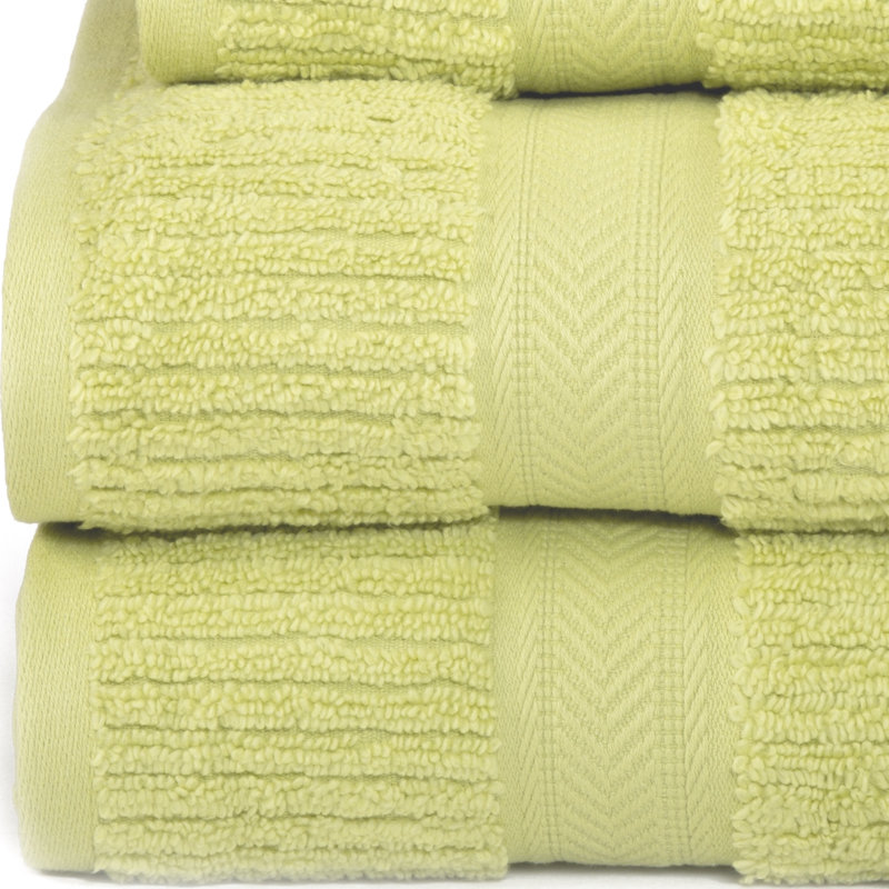 Huggins Cotton Midweight Ribbed Mulit-Size Set, Celery Green