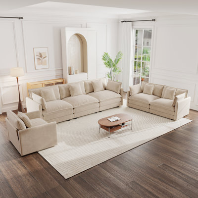 Canapé moderne, ensemble de 3 pièces, canapé d'angle extra profond pour salon, canapé surdimensionné, canapé 3 places, causeuse et canapé une place, pour salon, bureau à domicile, salon, hôtel