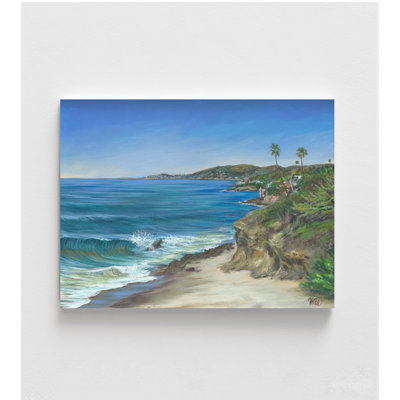 Laguna Tower North par William Thompson, Crashing Waves, peinture, air tropical, décoration murale, restaurant bord de mer, décor bord de mer