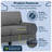 Serta Palisades 73" Track Arm Sofa, Easy Care Fabric, Soft Pillow Back, Pocket Coil Seat Cushions-91084012
