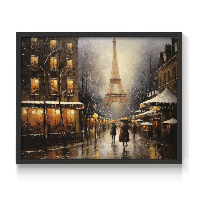 Chirstmas Art-CCCXIX -Framed Print - Restickable, Noir, noir, noir, noir, H 16 po x l 20 po