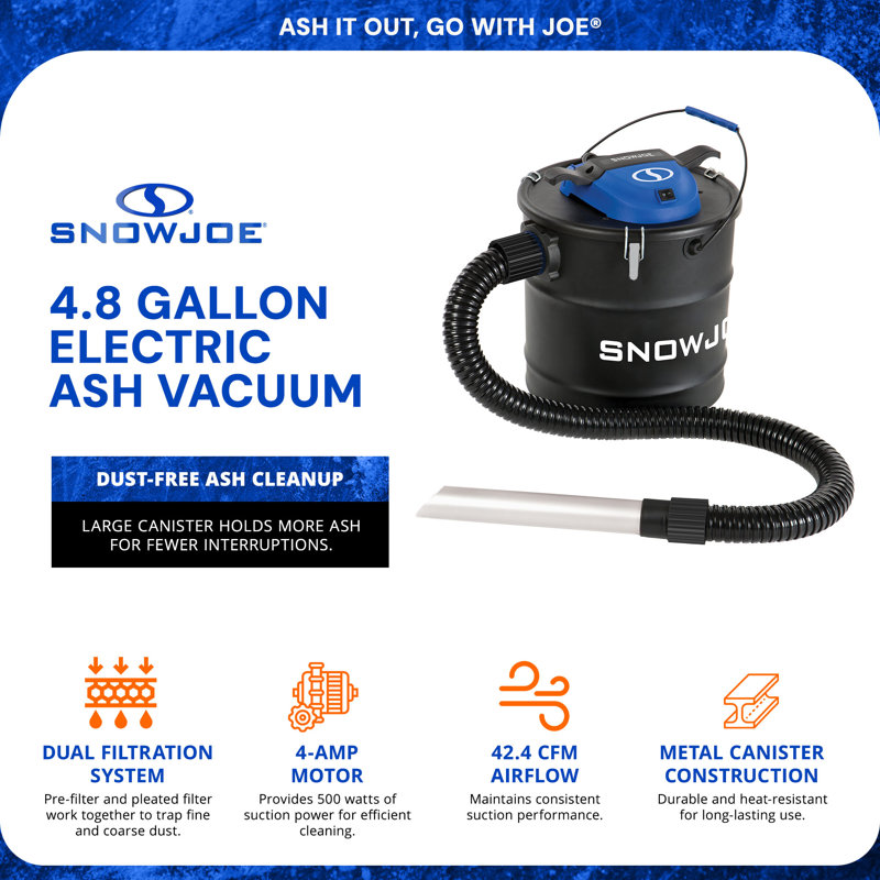 Snow Joe Bagless Canister Vacuum