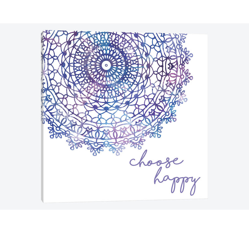 «Cosmic Mandala I», impression sur toile tendue, H 48 po x l 48 po x P 1,5 po, Toile tendue, Pas de tapis