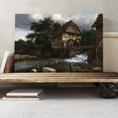Two Watermills by Jacob Ruisdael - Wrapped Canvas