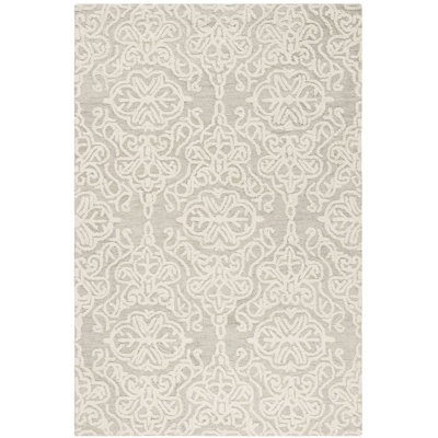 Davyan Hand Tufted Wool Damask Rug