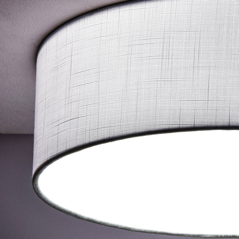 Parvin Flush Mount, 13cm H x 51 cm W x 13cm D, White