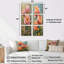 Pivoines dans un champ de fleurs sauvages - ensemble de 6 impressions murales florales-388458501-388458498