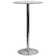 Helmscott Round Glass Event and Cocktail Table with Chrome Base