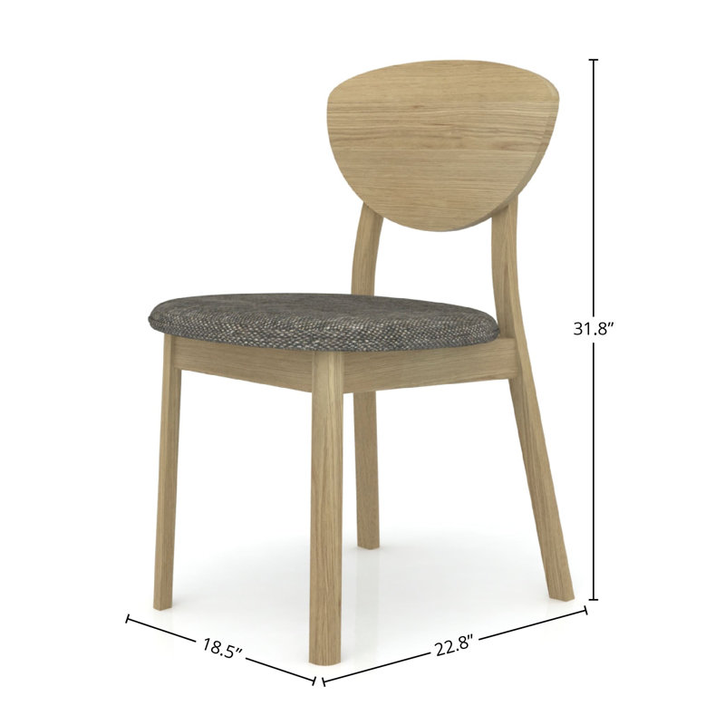 Chaise rembourrée Lylis, caramel brume