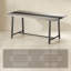 Longue table de salle à manger avec grand plateau et pieds en acier, table de cuisine, pour votre maison-652495261