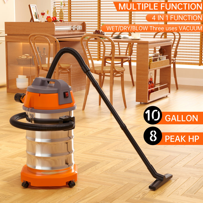 10 Gallon Steel Tank Wet/Dry Vacuum Cleaner