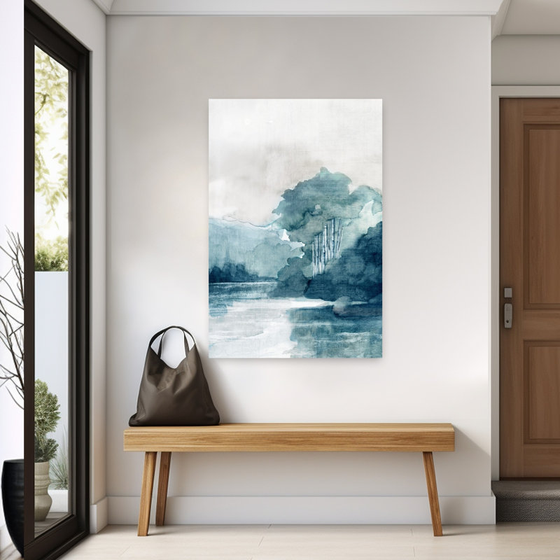 Misty River And Distant Hills II by PI Studio - Wrapped Canvas Print, 152.4cm H x 101.6cm W