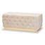 108cm Wide Tufted Rectangle Solid Colour Footstool Ottoman-1478401371