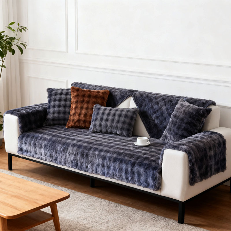 Sofa Slipcover, Dark Grey
