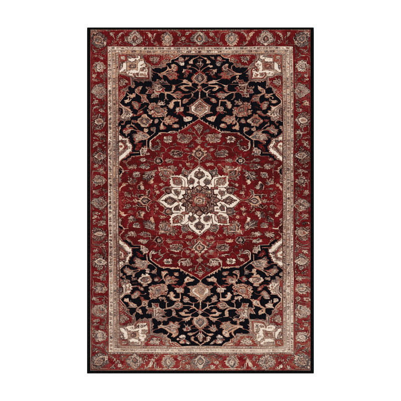 Tapis brun lavable à la machine, Rectangulaire 2 pi x 3 pi
