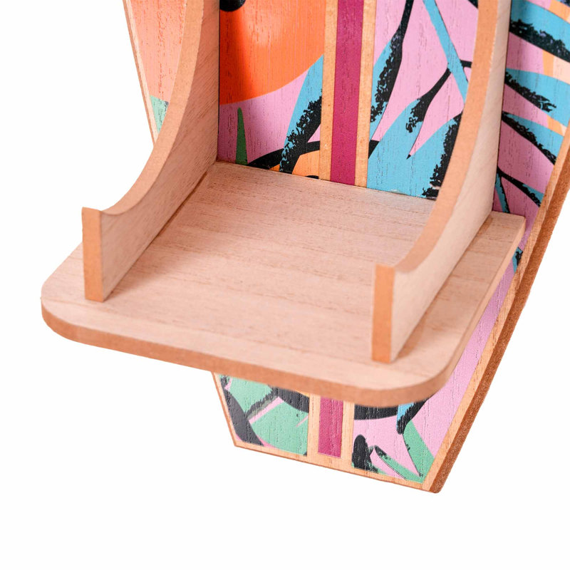 Kersh Tipsy Fruit Surfboard Wine Rack - 8" x 25.5" x 7.5"