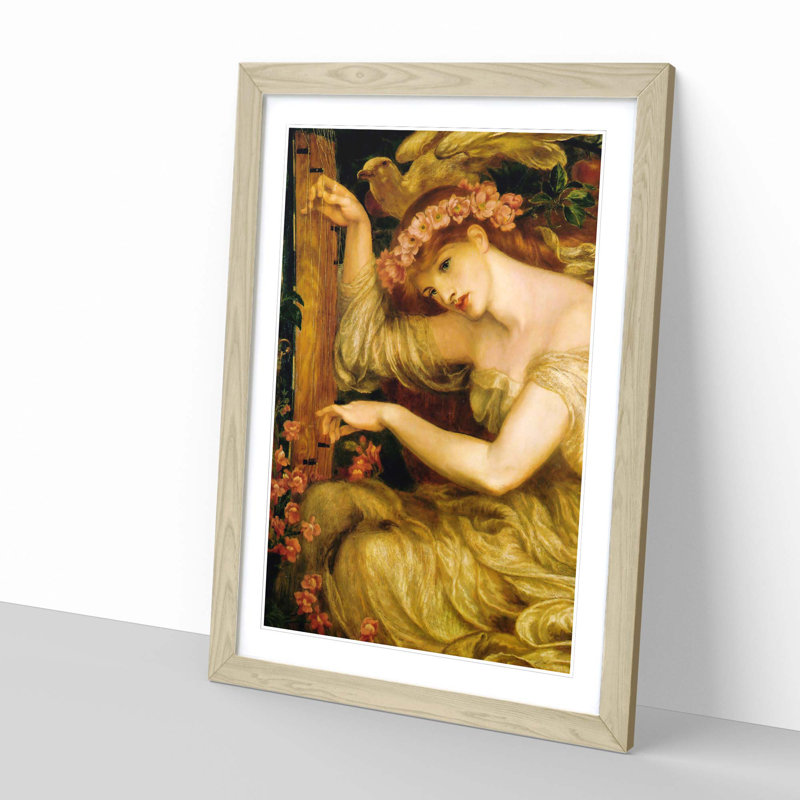 1 Piece Single Picture Frame Painting, Oak