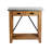 Crockett Industrial Rustic Solid Wood Frame Rectangular Console Media Table With Storage-724664891