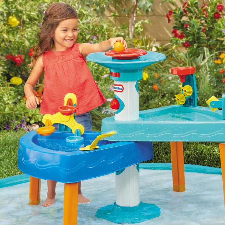 Play Day Water Sand Table Play Fish Pond Outdoor/Indoor Kids Splash Toys 