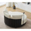 Chaise pivotante moderne surdimensionnée à 360 ° avec support de téléphone réglable-1425066545