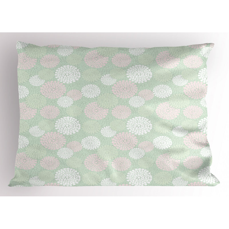 Pink Polyester Microfiber Piece Sham, Twin