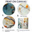 Orange, bleu sarcelle, érable brillant, agate I - art mural orange sur toile-646433412-646433415-646433414