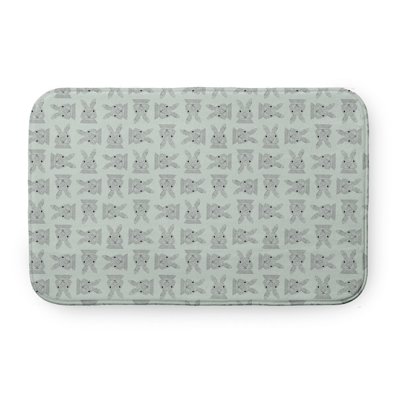 Tapis de bain Braysen, L 21 po x L 34 po, Vert