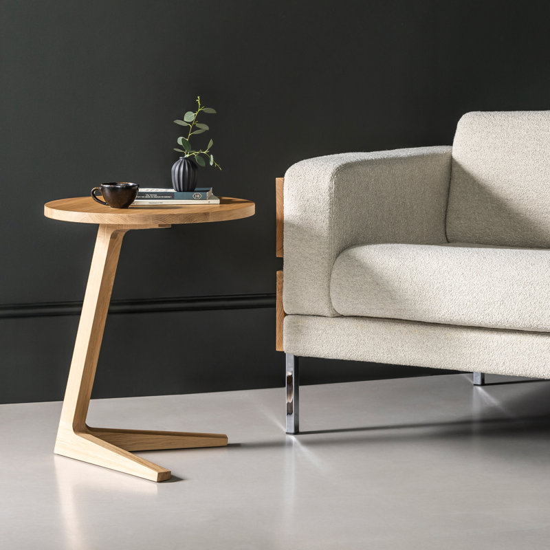 Solid Wood End Table, Oak Wood